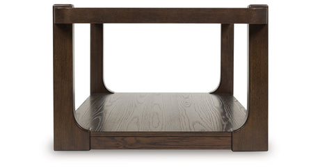 Breckington Dark Brown Coffee Table by Ashley at Eve Furniture