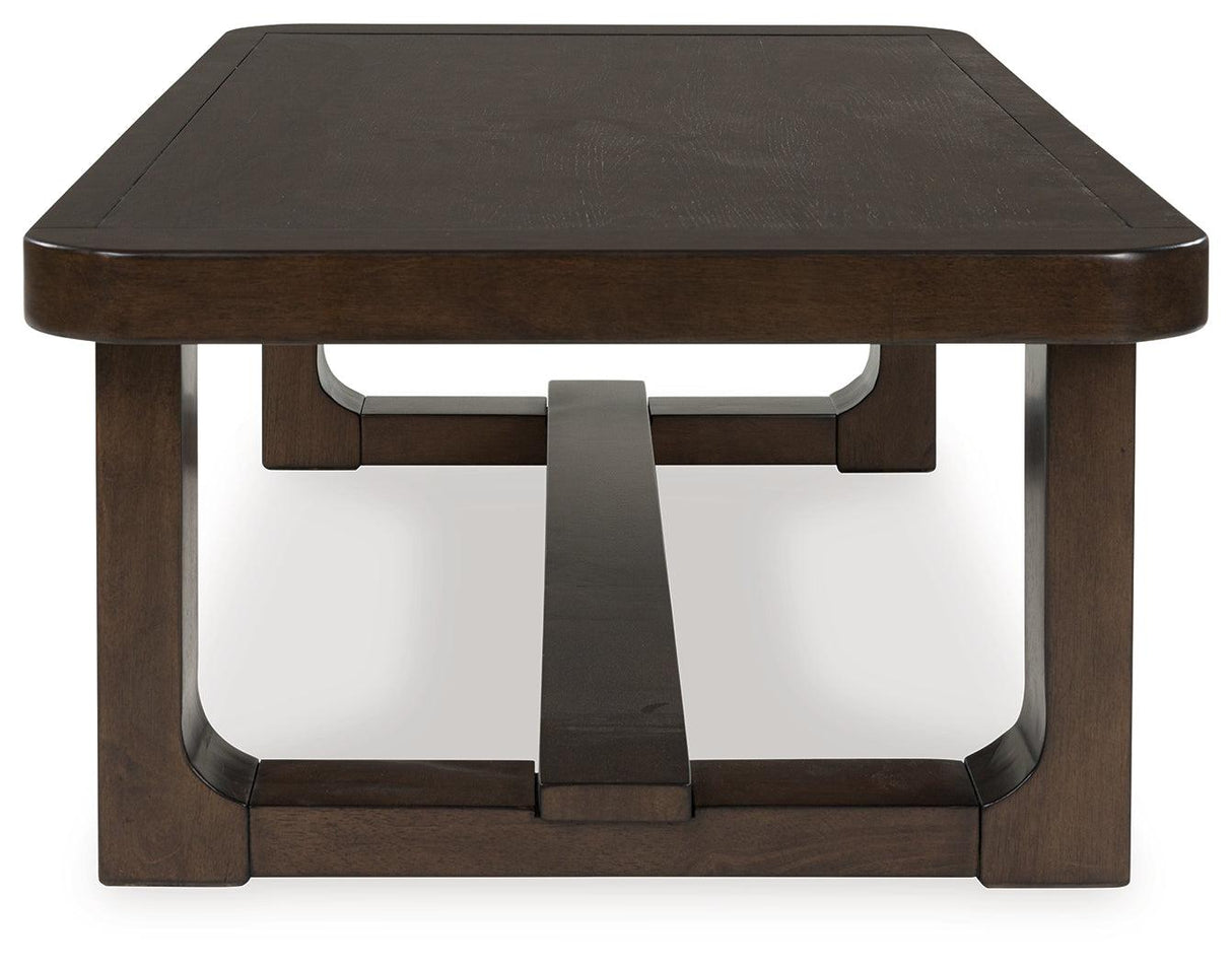 Breckington Dark Brown Coffee Table by Ashley at Eve Furniture