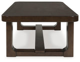 Breckington Dark Brown Coffee Table by Ashley at Eve Furniture