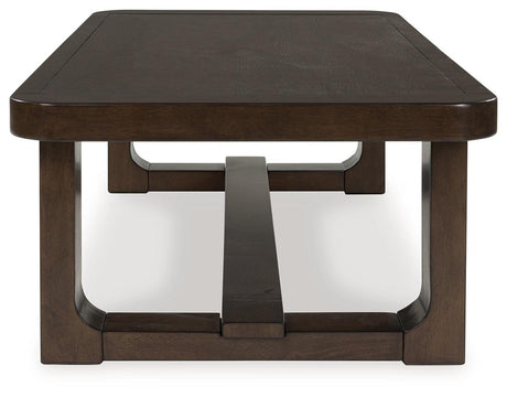 Breckington Dark Brown Coffee Table by Ashley at Eve Furniture