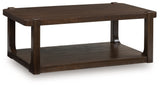 Breckington Dark Brown Coffee Table by Ashley at Eve Furniture