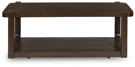 Breckington Dark Brown Coffee Table by Ashley at Eve Furniture