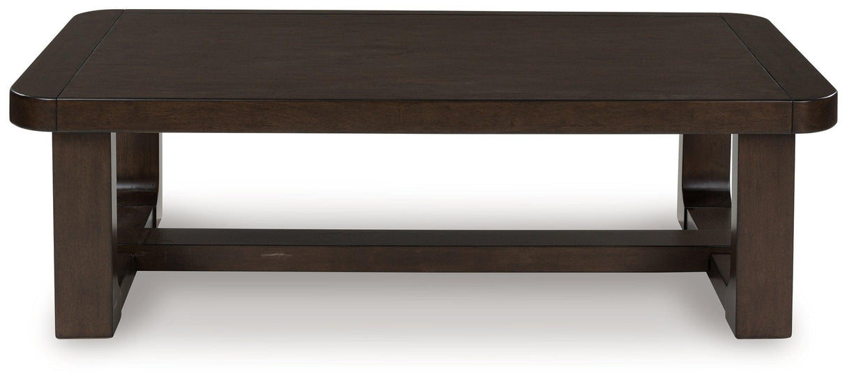 Breckington Dark Brown Coffee Table by Ashley at Eve Furniture
