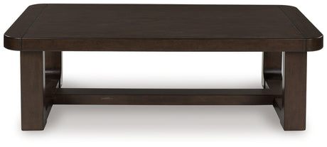 Breckington Dark Brown Coffee Table by Ashley at Eve Furniture