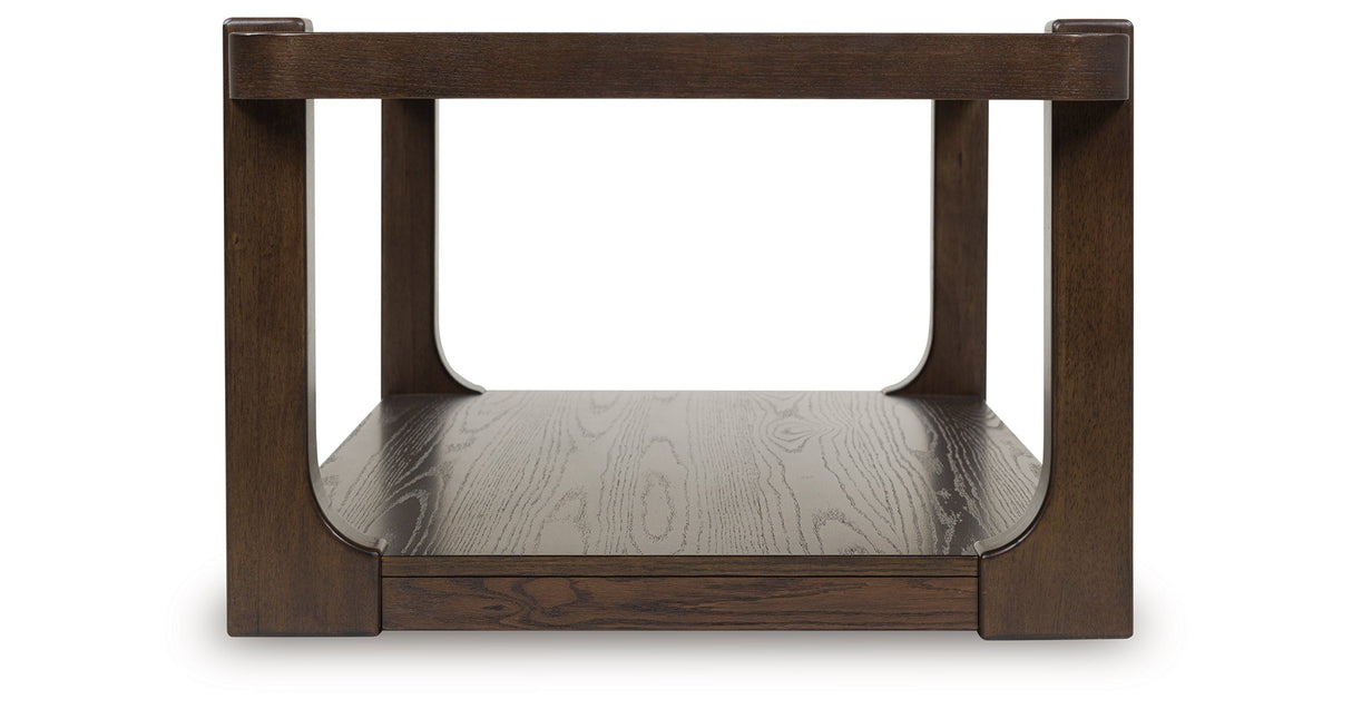 Breckington Dark Brown Coffee Table by ASHLEY FURNITURE at Eve Furniture