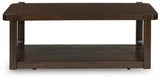 Breckington Dark Brown Coffee Table by ASHLEY FURNITURE at Eve Furniture