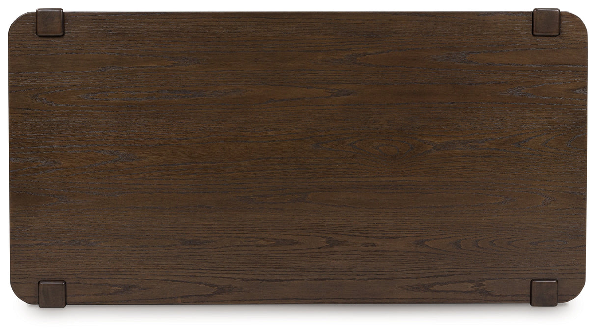 Breckington Dark Brown Coffee Table by ASHLEY FURNITURE at Eve Furniture