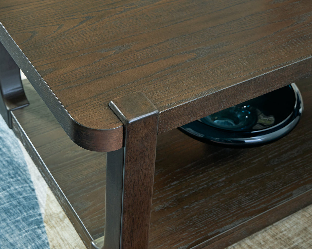 Breckington Dark Brown Coffee Table by ASHLEY FURNITURE at Eve Furniture