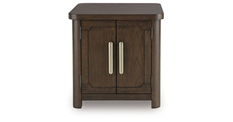 Breckington Dark Brown End Table by Ashley at Eve Furniture