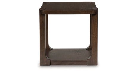 Breckington Dark Brown End Table by Ashley at Eve Furniture