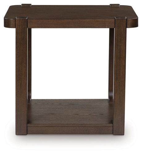 Breckington Dark Brown End Table by Ashley at Eve Furniture