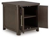 Breckington Dark Brown End Table by Ashley at Eve Furniture
