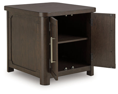 Breckington Dark Brown End Table by Ashley at Eve Furniture
