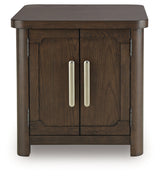 Breckington Dark Brown End Table by Ashley at Eve Furniture