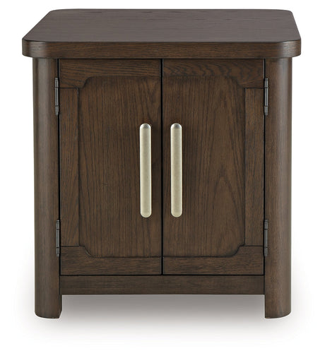 Breckington Dark Brown End Table by Ashley at Eve Furniture