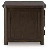 Breckington Dark Brown End Table by Ashley at Eve Furniture
