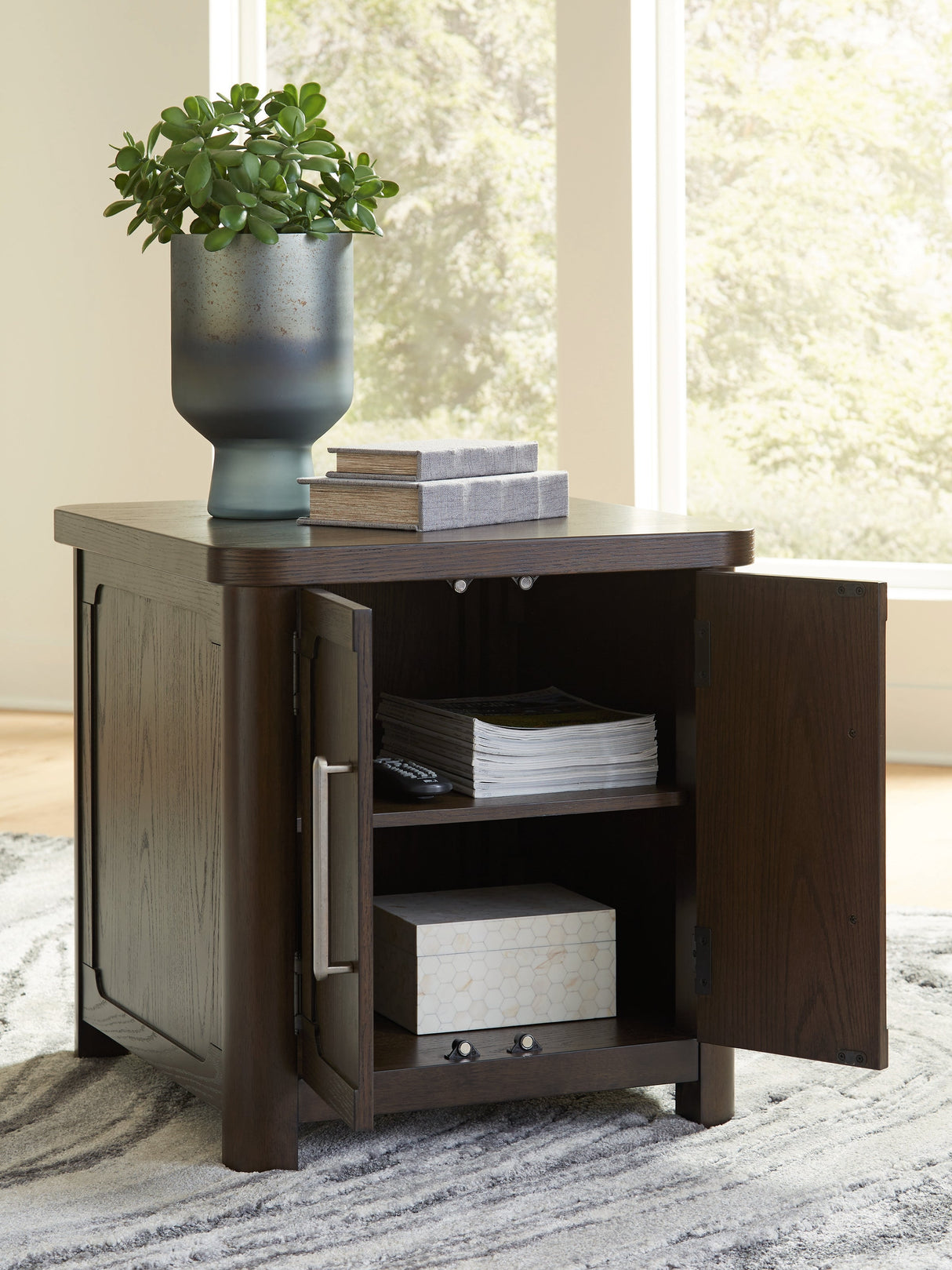Breckington Dark Brown End Table by Ashley at Eve Furniture