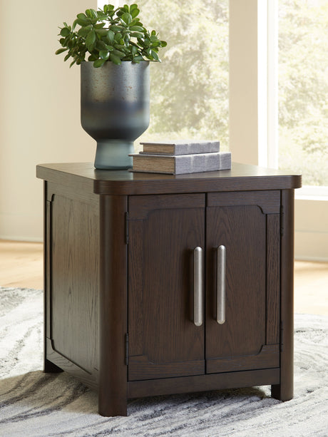 Breckington Dark Brown End Table by Ashley at Eve Furniture