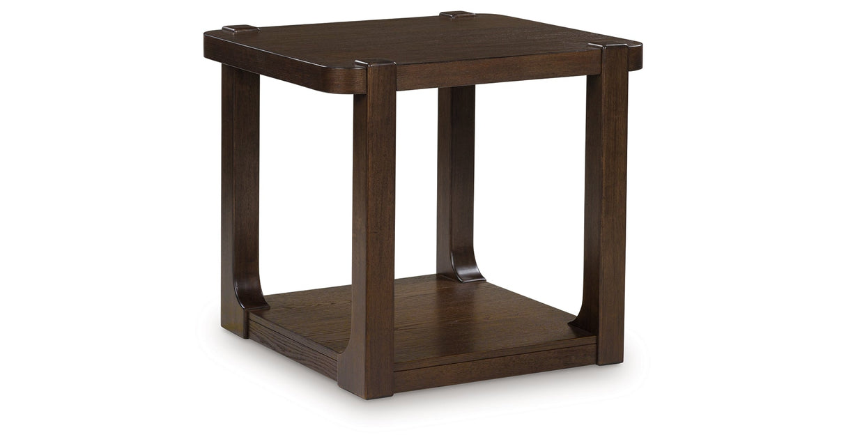 Breckington Dark Brown End Table by ASHLEY FURNITURE at Eve Furniture