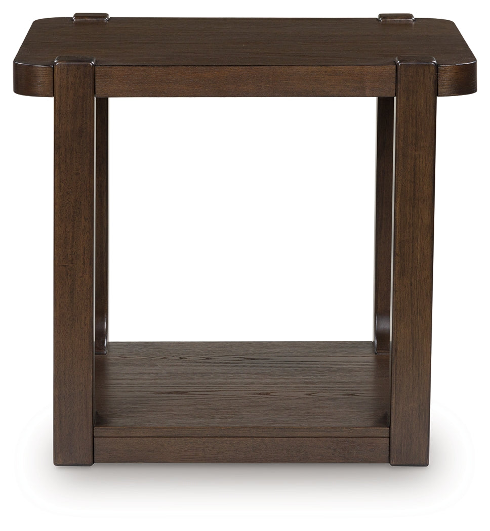 Breckington Dark Brown End Table by ASHLEY FURNITURE at Eve Furniture