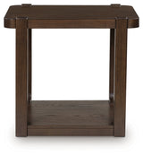 Breckington Dark Brown End Table by ASHLEY FURNITURE at Eve Furniture