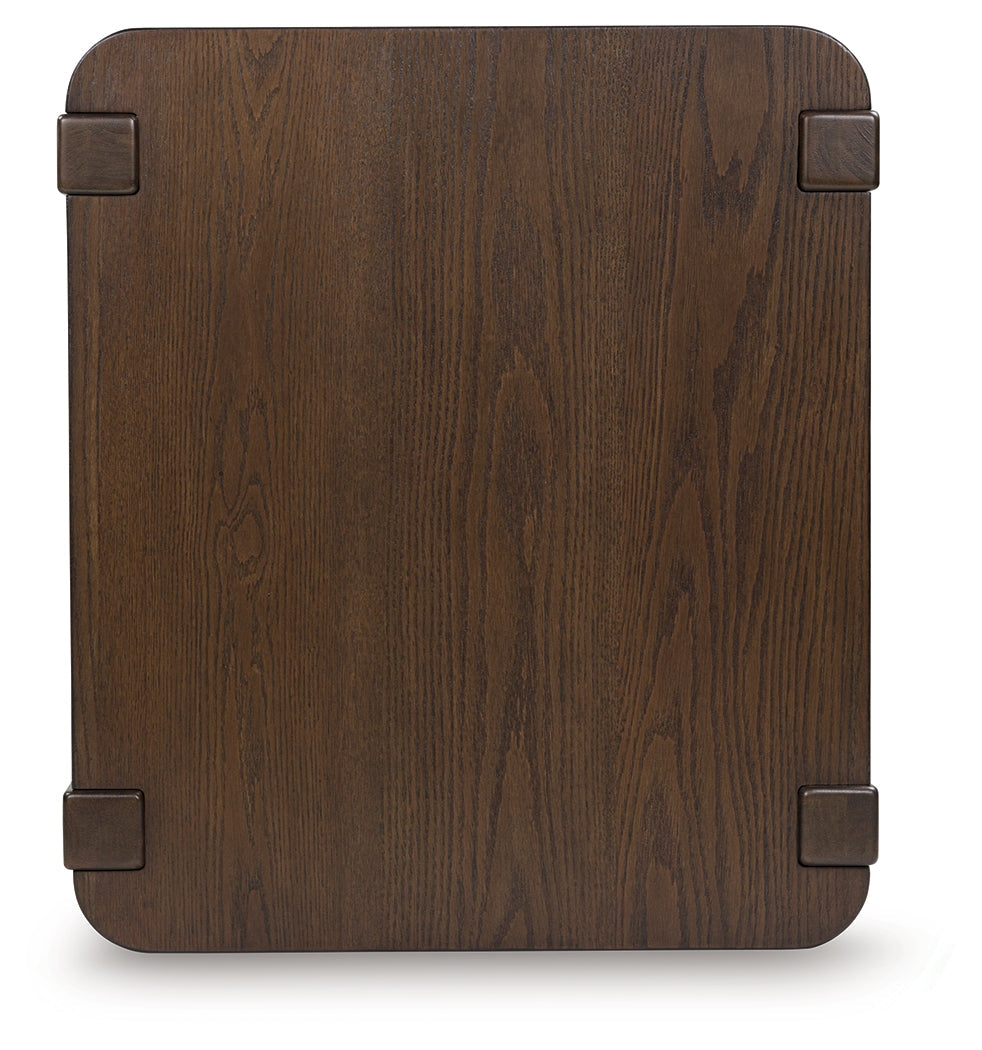 Breckington Dark Brown End Table by ASHLEY FURNITURE at Eve Furniture