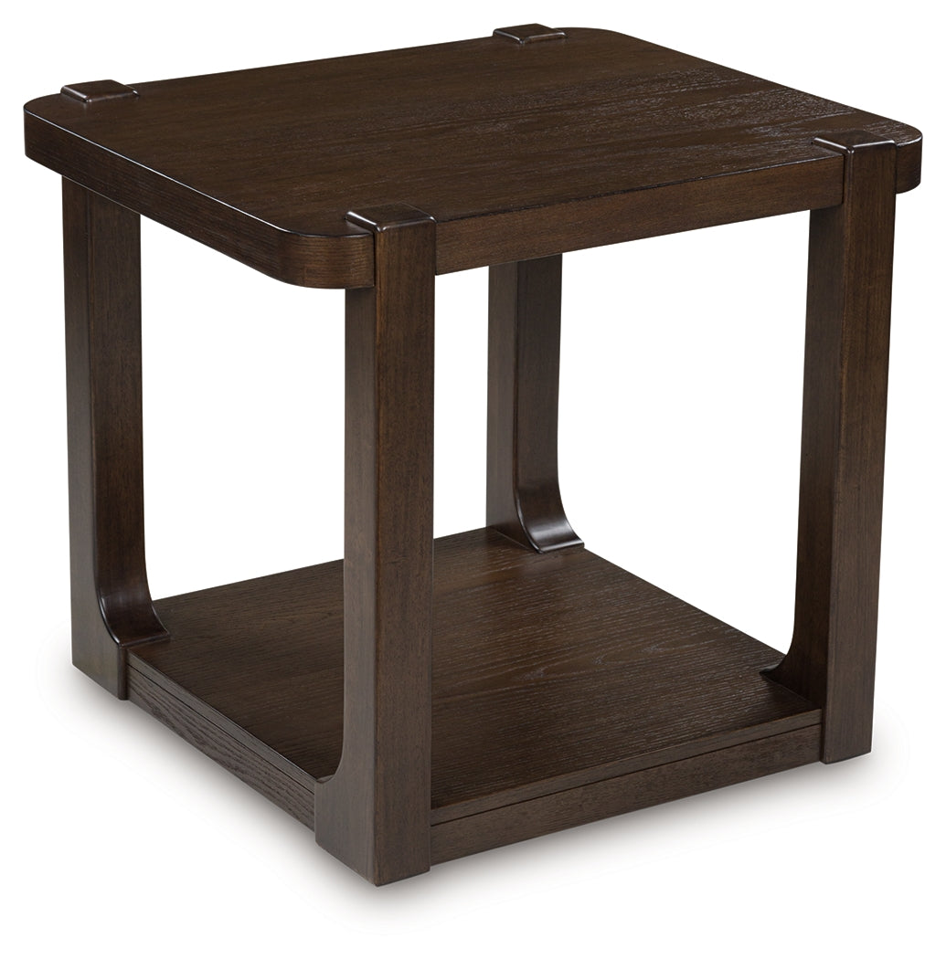 Breckington Dark Brown End Table by ASHLEY FURNITURE at Eve Furniture