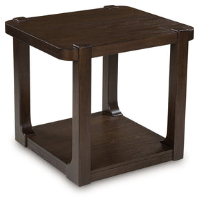 Breckington Dark Brown End Table by ASHLEY FURNITURE at Eve Furniture