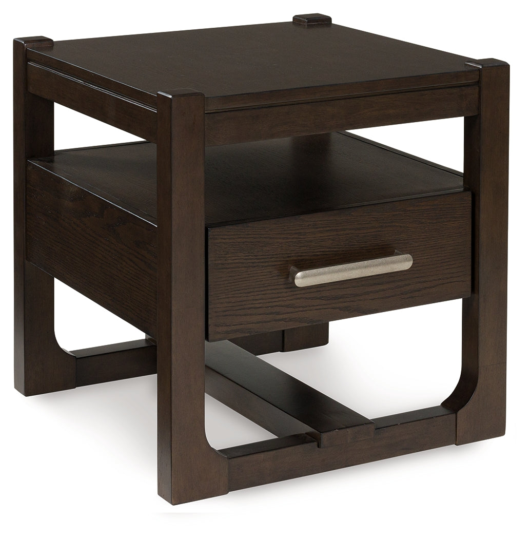 Breckington Dark Brown End Table