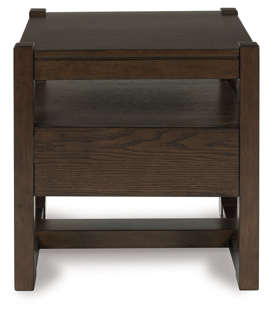 Breckington Dark Brown End Table