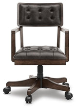 Breckington Dark Brown Home Office Desk Chair by Ashley at Eve Furniture