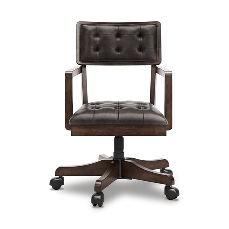 Breckington Dark Brown Home Office Desk Chair by Ashley at Eve Furniture