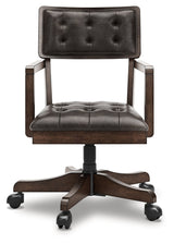Breckington Dark Brown Home Office Desk Chair by Ashley at Eve Furniture