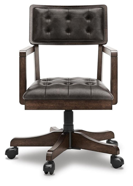 Breckington Dark Brown Home Office Desk Chair by ASHLEY FURNITURE at Eve Furniture