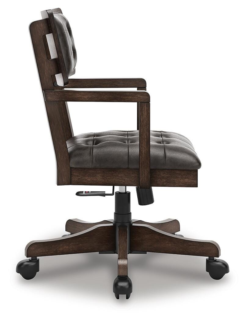 Breckington Dark Brown Home Office Desk Chair by ASHLEY FURNITURE at Eve Furniture