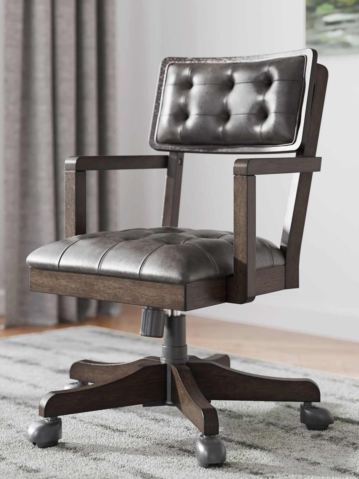 Breckington Dark Brown Home Office Desk Chair by ASHLEY FURNITURE at Eve Furniture