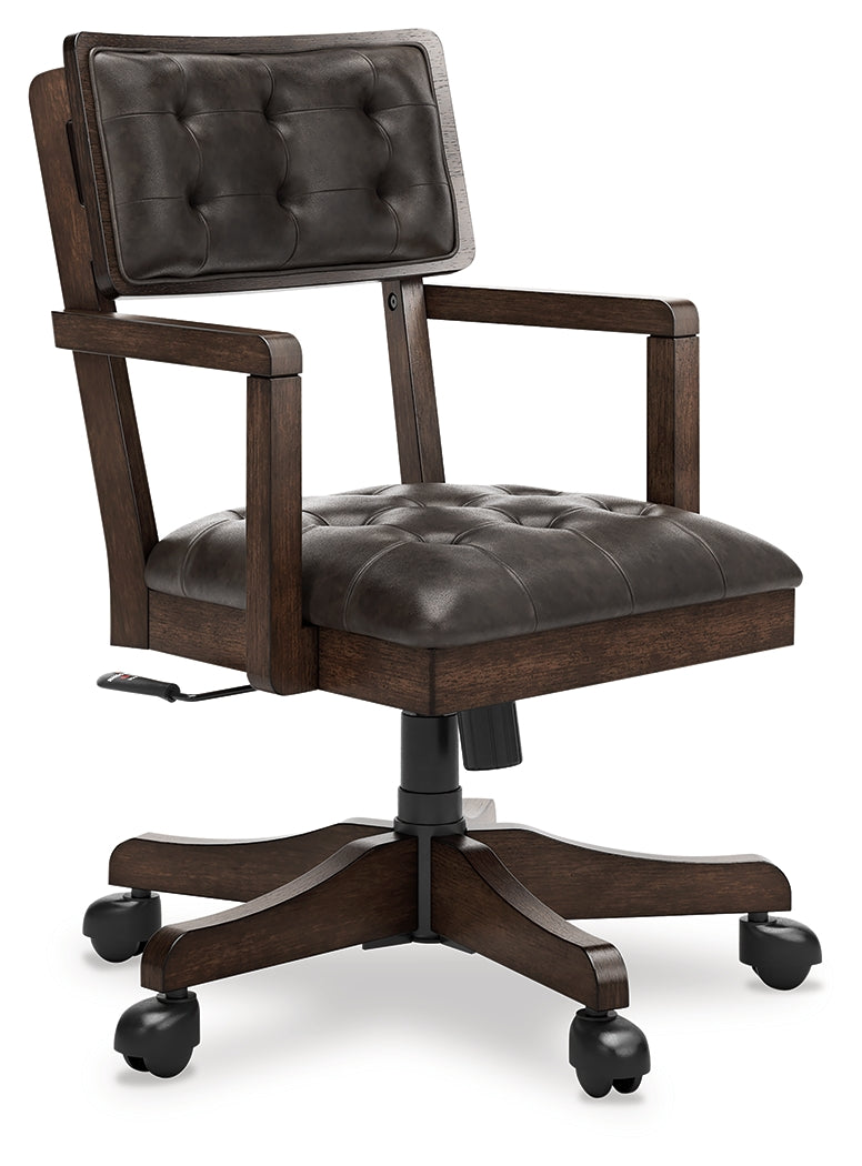 Breckington Dark Brown Home Office Desk Chair by ASHLEY FURNITURE at Eve Furniture