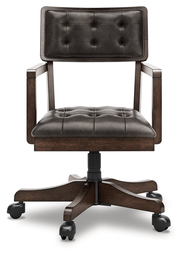 Breckington Dark Brown Home Office Desk Chair by ASHLEY FURNITURE at Eve Furniture