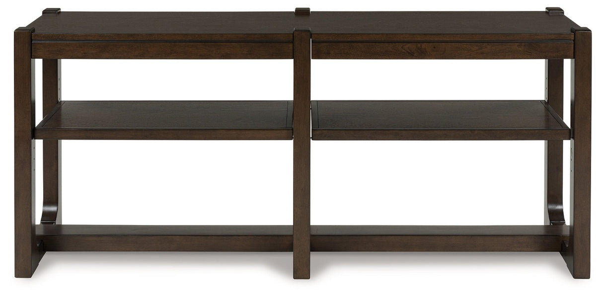Breckington Dark Brown Sofa Table by Ashley at Eve Furniture