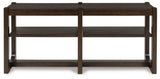 Breckington Dark Brown Sofa Table by Ashley at Eve Furniture