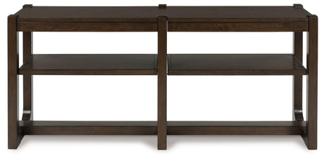 Breckington Dark Brown Sofa Table by Ashley at Eve Furniture