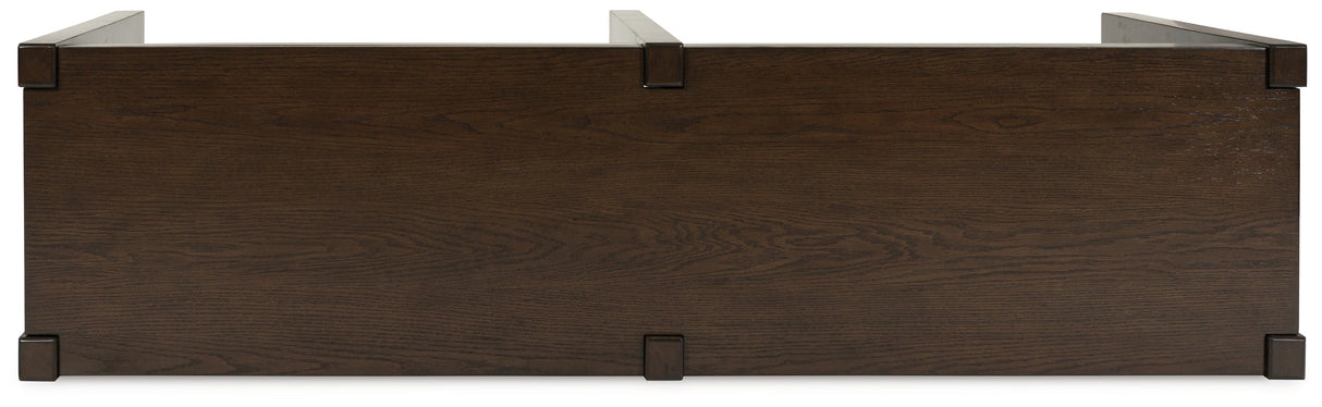Breckington Dark Brown Sofa Table by ASHLEY FURNITURE at Eve Furniture