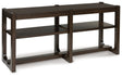 Breckington Dark Brown Sofa Table by ASHLEY FURNITURE at Eve Furniture