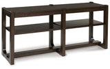 Breckington Dark Brown Sofa Table by ASHLEY FURNITURE at Eve Furniture