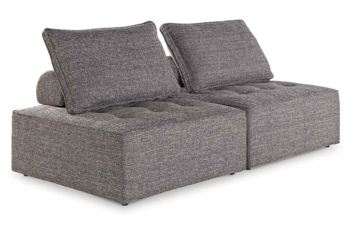 Bree Zee Brown 2-Piece Outdoor Sectional by Ashley at Eve Furniture