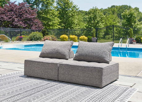 Bree Zee Brown 2-Piece Outdoor Sectional by Ashley at Eve Furniture