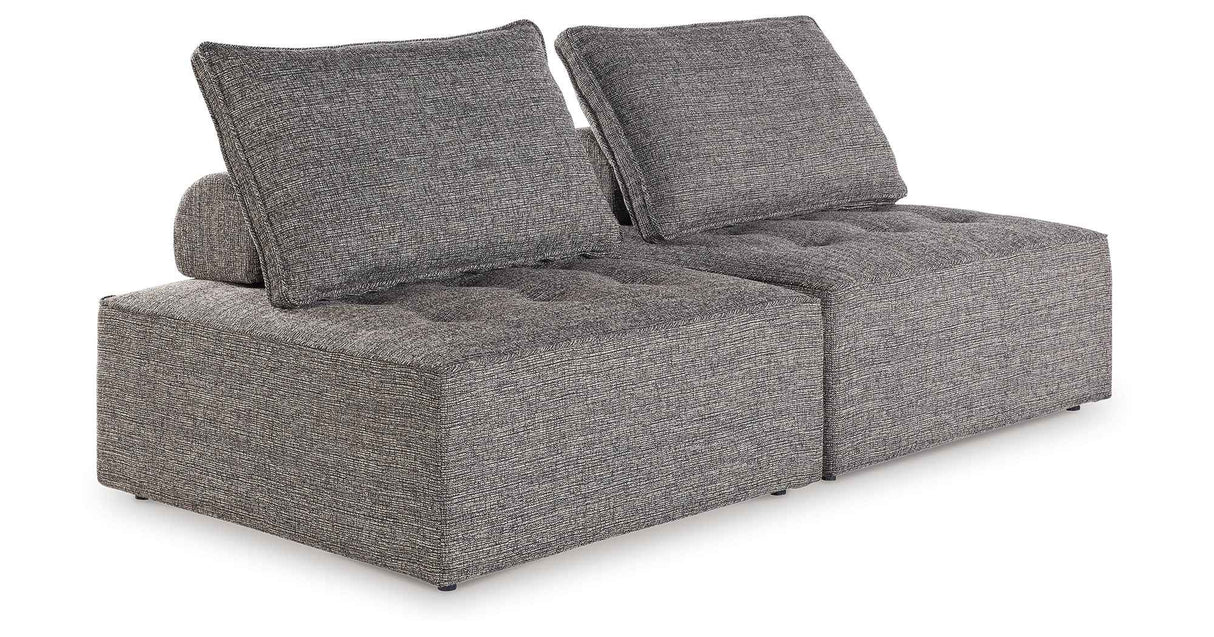 Bree Zee Brown 2-Piece Outdoor Sectional by Ashley at Eve Furniture