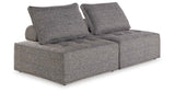 Bree Zee Brown 2-Piece Outdoor Sectional by Ashley at Eve Furniture