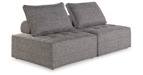 Bree Zee Brown 2-Piece Outdoor Sectional by Ashley at Eve Furniture