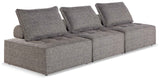 Bree Zee Brown 3-Piece Outdoor Modular Seating by Ashley at Eve Furniture